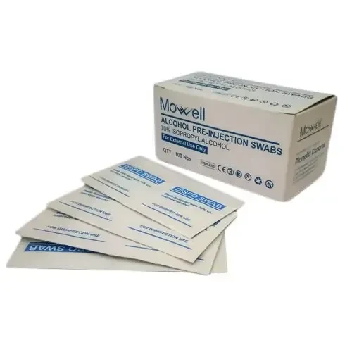 Pre-injection alcohol swab